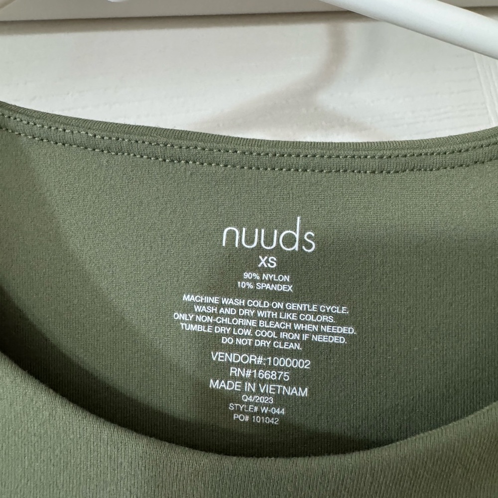 Nuuds Green Long Sleeve Top - Picture 2 of 3